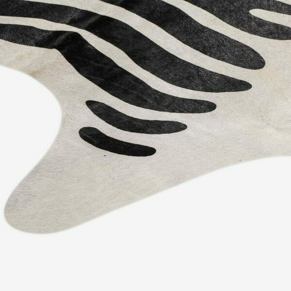 Zebra Print Cowhide Rug Extra Large 237 X 210 Cm Bagé Home