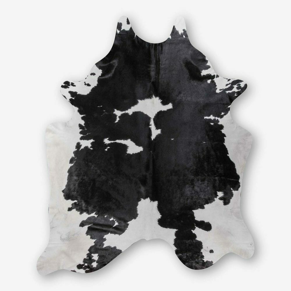 Black And White Cowhide Rug Extra Large 2 X 2 Cm Bagé Home