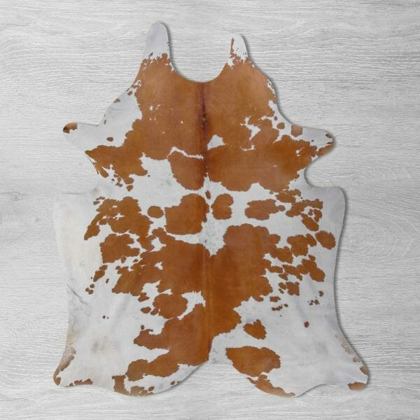 Brown Cowhide Rug Extra Large Size 222 x 196 cm Collection Classic Grey Wood Background Texture 3 SKUHR00 KARN41 XC9