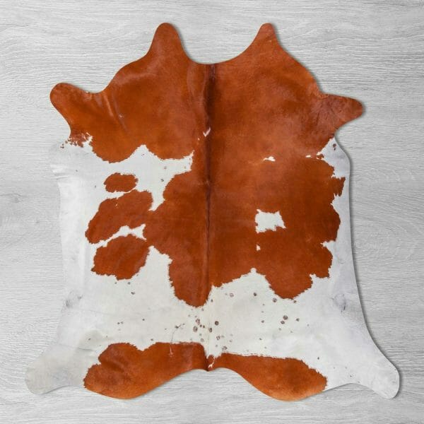 Brown Cowhide Rug Extra Large Size 239 x 231 cm Collection Classic Grey Wood Background Texture 3 SKUHR00 KARN48 XC8