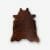 Small Cowhide Rug Throw Brown 80 x 78 cm