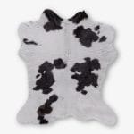 Cowhide Calf Hide Classic Black and White Size 101 x 87 cm Aerial Photo 1 1 SKUH#01 CCKB85 M5