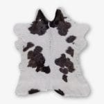 Cowhide Calf Hide Classic Black and White Size 102 x 86 cm Aerial Photo 1 1 SKUH#01 CCKB85 M1