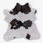 Cowhide Calf Hide Classic Black and White Size 97 x 89 cm Aerial Photo 1 1 SKUH#01 CCKB84 M9