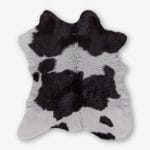 Cowhide Calf Hide Classic Black and White Size 99 x 87 cm Aerial Photo 1 1 SKUH#01 CCKB85 M6