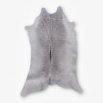 Cowhide Calf Hide Solid White Size 98 x 66 cm Aerial Photo 1 1 SKUH#01 RN83 C5