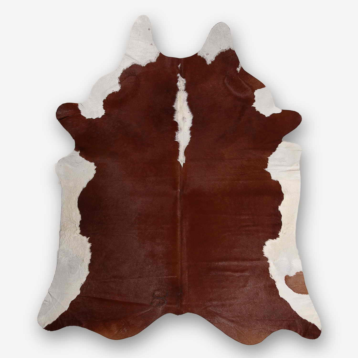 Cowhide Classic Brown aerial photo 1 SKU HR00 KARN24 AC3