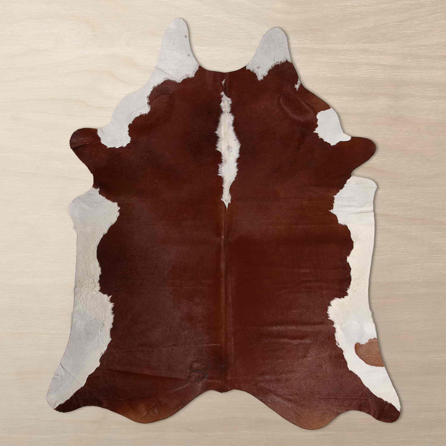Cowhide Classic Brown aerial photo 6 SKU HR00 KARN24 AC3