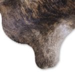 Brown Cowhide Rug Extra Large Size 240 x 230 cm Collection Brindle Close Up Photo 1 2 SKUHR00 RNRN49 XC2