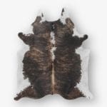 Cowhide Cowhide Rug Brindle Dark Brown Size 203 x 189 cm Aerial Photo 1 1 SKUH203 RN06 C8.jpg