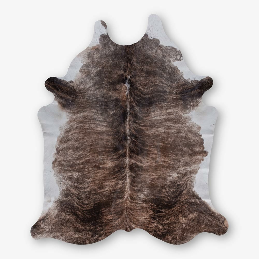 Cowhide Cowhide Rug Brindle Dark Brown Size 208 x 182 cm Aerial Photo 1 1 SKUHR01 RNKB63 PC8 1