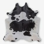 Cowhide Cowhide Rug Classic Black and White Size 238 x 227 cm Aerial Photo 1 1 SKUHR01 KAKW77 XC7 1