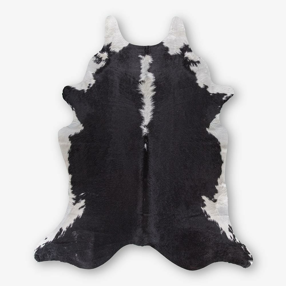 Black And White Cowhide Rug Extra Large 241 X 206 Cm Bagé Home