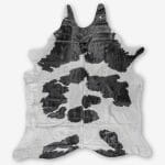 Cowhide Cowhide Rug Classic Black and White Size 247 x 217 cm Aerial Photo 1 1 SKUHR01 KAKW29 XX3 1
