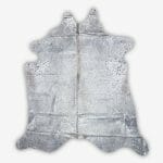 Cowhide Cowhide Rug Metallic Grey Size 195 x 191 cm Aerial Photo 1 1 SKUHR01 MTYK42 PC6 1