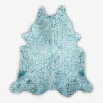 Cowhide Cowhide Rug Metallic Grey Size 250 x 224 cm Aerial Photo 1 1 SKUHR01 MTYK43 XC2 1