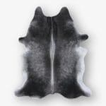 Cowhide Cowhide Rug Solid Black and White Size 207 x 177 cm Aerial Photo 1 1 SKUH203 RNKB06 1.jpg