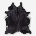 Cowhide Cowhide Rug Solid Black Size 209 x 179 cm Aerial Photo 1 1 SKUHR01 CCAH67 PM0 1