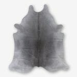 Cowhide Cowhide Rug Solid Grey Size 239 x 212 cm Aerial Photo 1 1 SKUHR01 CCYK70 XC4 1