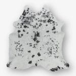 Cowhide Cowhide Rug Speckled Black and White Size 198 x 199 cm Aerial Photo 1 1 SKUH303 KAKB07 9.jpg