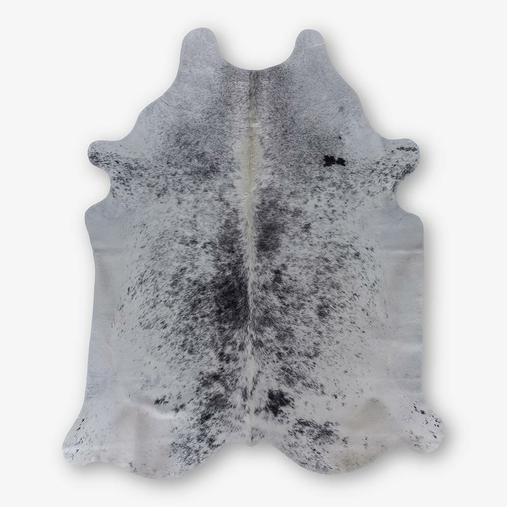 Speckled Black And White Cowhide Rug 254 X 196 Cm Bagé Home