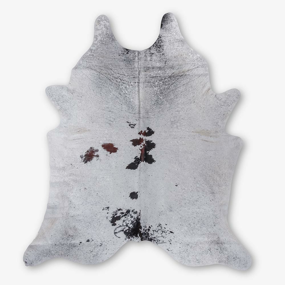 Large Solid Black Real Cowhide Rug - 6 X 7 Ft, Top Quality Brazilian Hide, Soft Leather Floor Mat