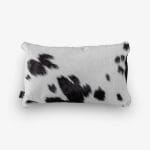 Cowhide Cushion Lumbar Black and White Size 30 x 50 cm Aerial Photo 1 1 SKUH#01 XPKB91 C3