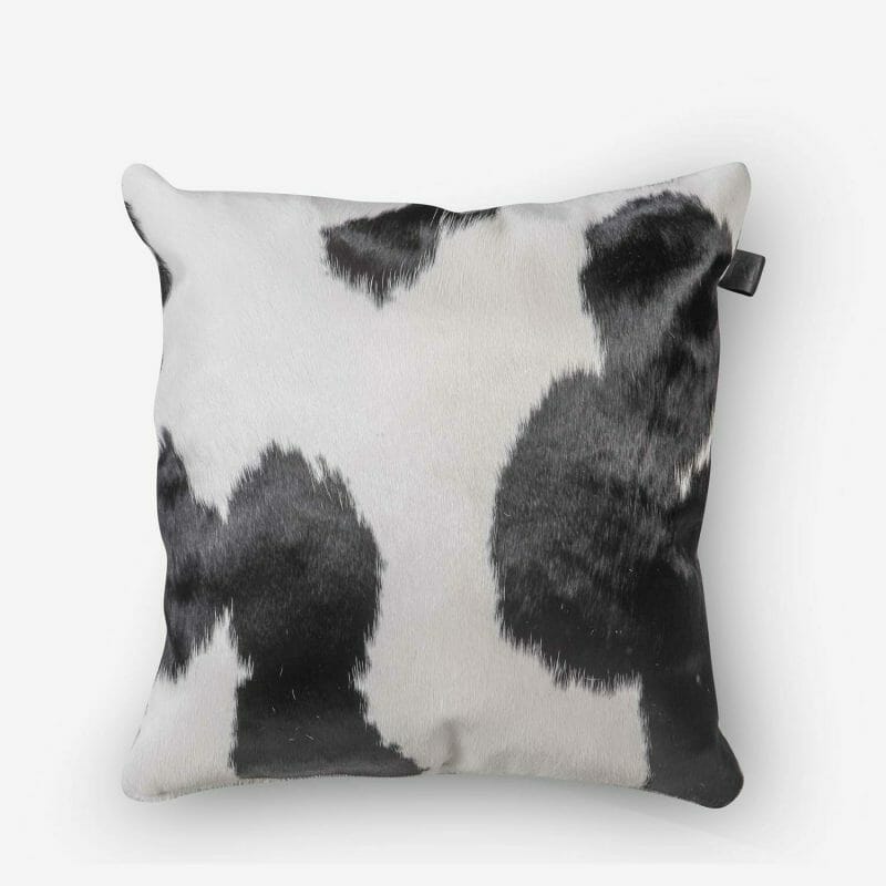 Cowhide Cushion Single Panel Black and White Size 50 x 50 cm Aerial Photo 2 2 SKUXR00 APKW53 PM8 2
