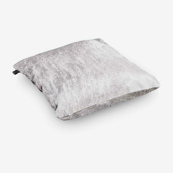 Cowhide Cushion Single Panel Grey Size 50 x 50 cm Close Up Photo 1 3 SKUXR00 APYK59 PC6 2