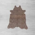 Brown Cowhide Rug Extra Large Size 240 x 230 cm Collection Brindle Close Up Photo 1 2 SKUHR00 RNRN49 XC2