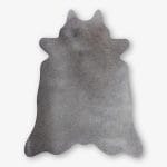 Cowhide Mini Cowhide Rug Solid Grey Size 100 x 80 cm Aerial Photo 1 1 SKU1821 1.jpg