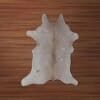Cowhide Solid Beige and Sand aerial photo 3 SKU HA01 WZEA01 PC6
