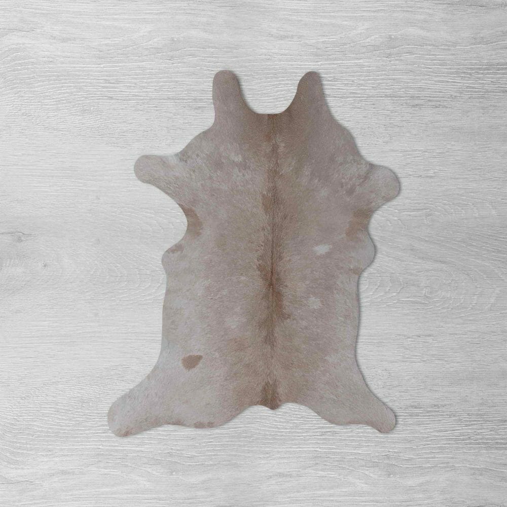 Cowhide Solid Beige and Sand aerial photo 5 SKU HA01 WZEA01 PC6