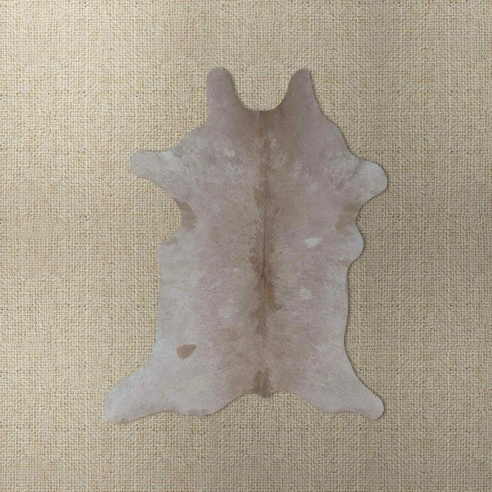 Cowhide Solid Beige and Sand aerial photo 7 SKU HA01 WZEA01 PC6