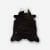 Small Cowhide Rug Throw Black and White 80 x 78 cm