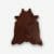 Small Cowhide Rug Throw Brown 80 x 78 cm
