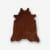 Small Cowhide Rug Throw Brown 80 x 78 cm