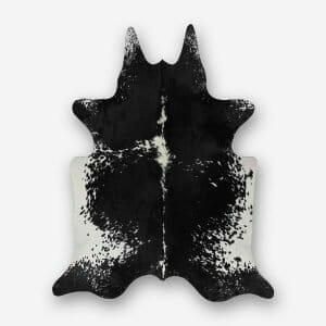 Speckled Black and White Cowhide Rug 210 x 155 cm