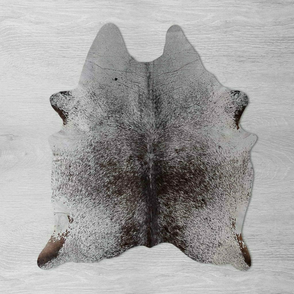 Speckled Black And White Cowhide Rug 211 X 183 Cm Bagé Home