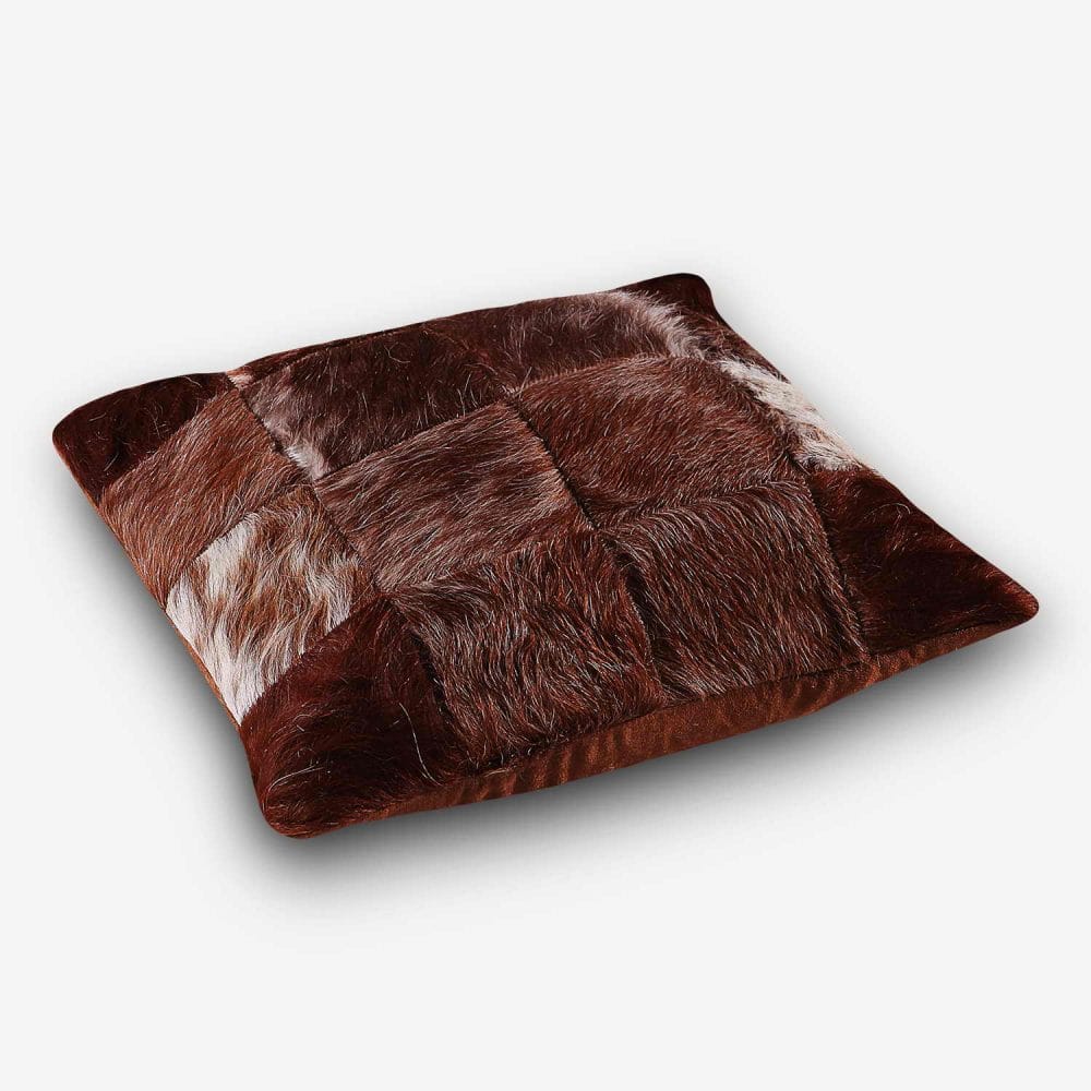 Cushion 16 Squares Rich Browns detail photo 50 SKU XR00 KB37 PX3 1