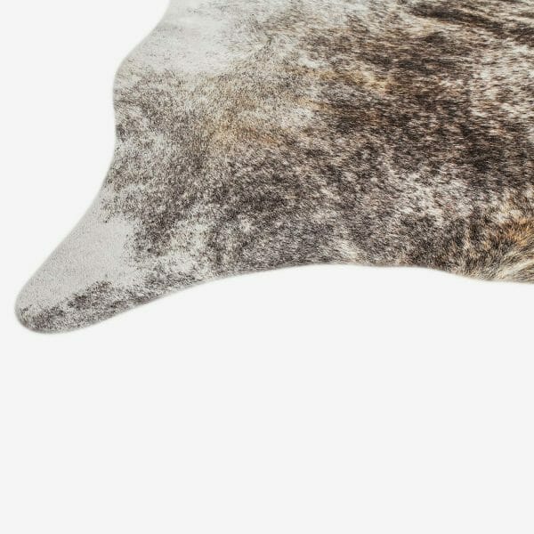 Brindle Grey Cowhide Rug 204 X 199 Cm Bagé Home
